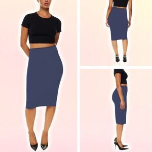 BABATON Aritzia Countour High-Waisted Midi Pencil Skirt Sz XS